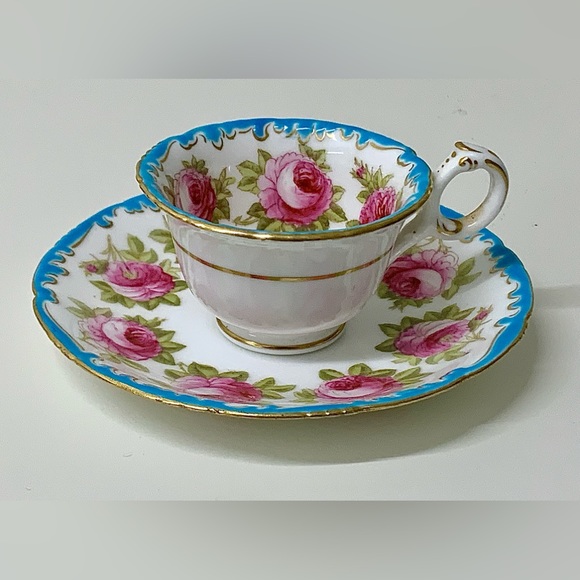 Vintage Royal Cauldon England for Burley Chicago Floral Demitasse Cup & Saucer - Picture 8 of 16
